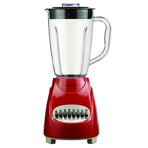 Brentwood 12 Speed Blender with Plastic Jar in Red Brentwood
