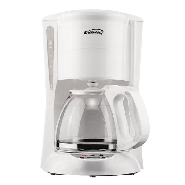 Brentwood 12-Cup Digital Coffee Maker in White Brentwood