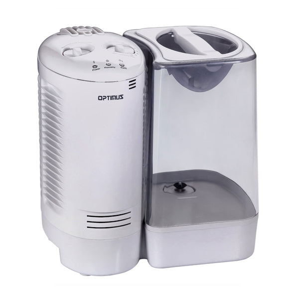 Optimus 3.0 Gallon Warm Mist Humidifier with Wicking Vapor System in White Optimus