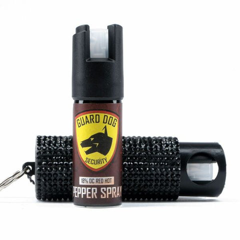 Guard Dog Bling It On Max Strength Keychain Pepper Spray Blk Guard Dog Security