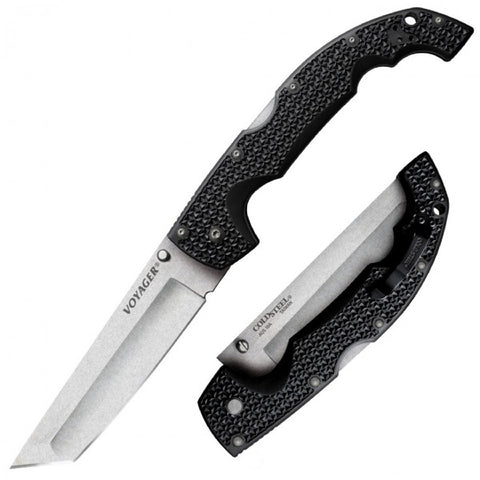 Cold Steel Voyager XL 5.5 in Tanto Plain Black GFN Handle Cold Steel