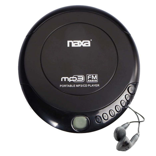 Portable CD and MP3 disc player with FM radio Naxa