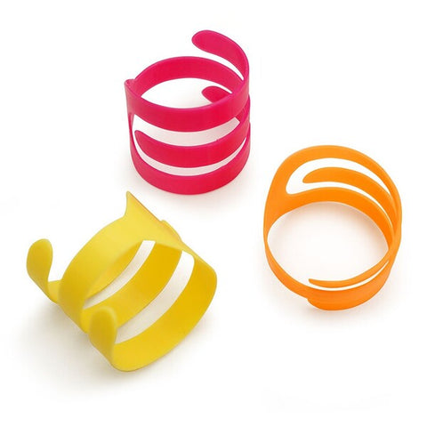 FAT CAT Looney Loops Cat Toy Pink, Yellow, Orange One Size 3 Pack Fat Cat