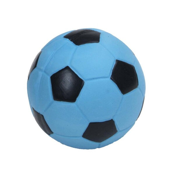 Rascals Latex Dog Toy Soccerball Blue 3 in Coastal Products