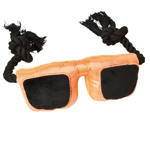 Fashion Pet Cosmo Sunglasses Plush Dog Toy 8 in Ethical Pet