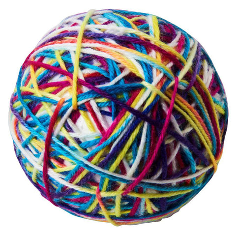Spot Sew Much Fun Yarn Ball Cat Toy Multi 3.5in Ethical Pet