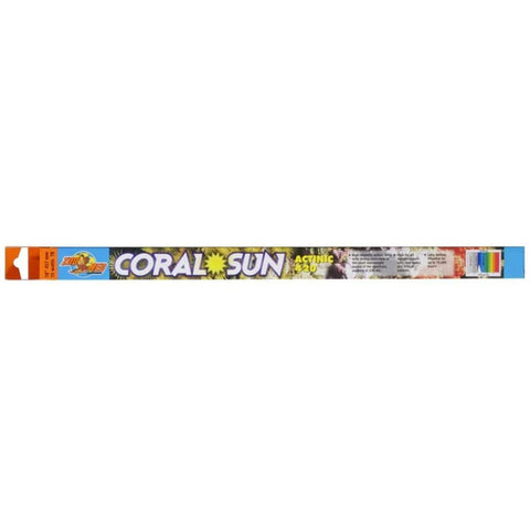 Zoo Med Coral Sun Actinic 420 T8 Lamp Blue 24 in Zoo Med