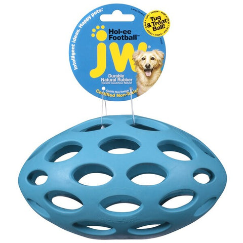 JW Pet Hol-ee Football Dog Toy Assorted Large Jw Pet