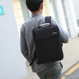 Dual Compartment Anti Theft Soft Back Computer Backpack with Top Handle Gray Onetify