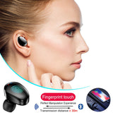 qcr tws 5 0 bluetooth earphone ipx7 wireless headphone 6d stereo hifi wireless earbus gaming headset with microphone power bank Onetify