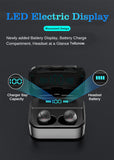 qcr tws 5 0 bluetooth earphone ipx7 wireless headphone 6d stereo hifi wireless earbus gaming headset with microphone power bank Onetify