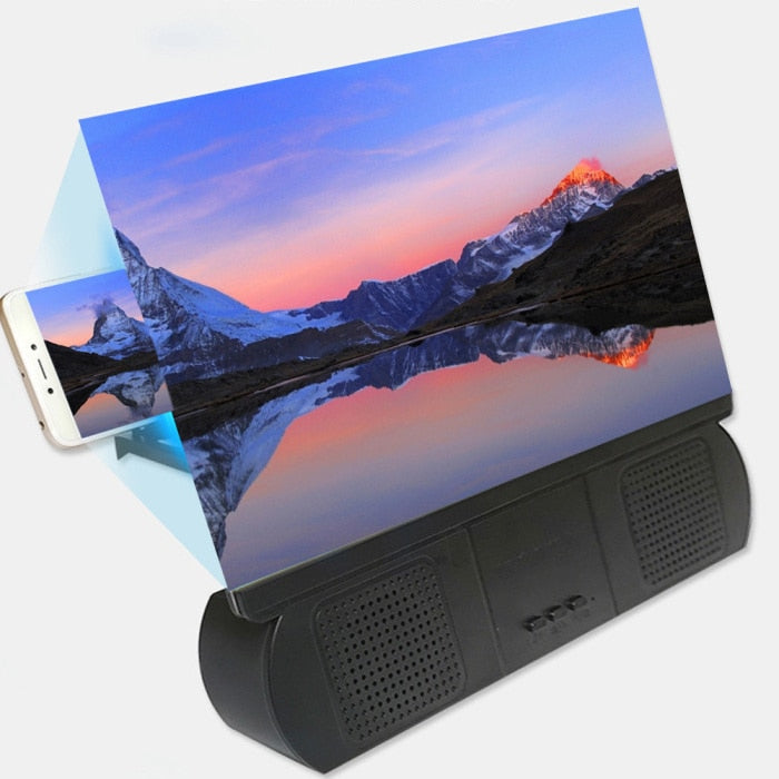 13 3d screen magnifier with bluetooth speaker Onetify