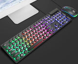 ninja dragons usb wired light up gaming keyboard and mouse set Black