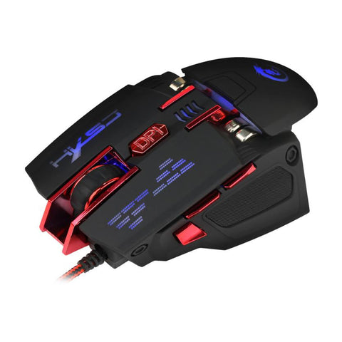 7d buttons 4000dpi optical wired gaming mouse Black