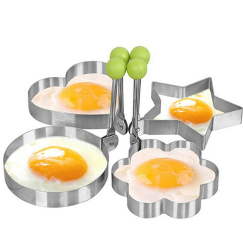 Stainless Steel Fried Egg Pancake Shaping Mold 4 pcs set Onetify
