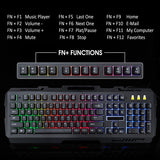 ninja dragons premium nx9 usb wired gaming keyboard and mouse set Black