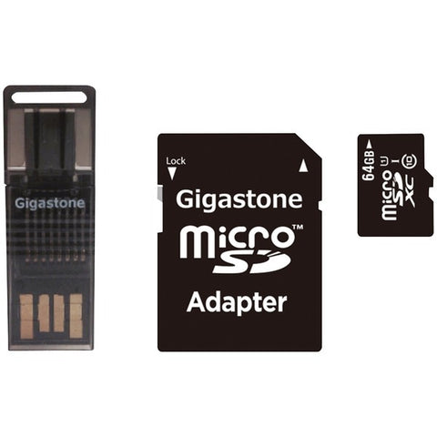 Gigastone GS-4IN1600X64GB-R Prime Series microSD Card 4-in-1 Kit (64GB) Gigastone(r)