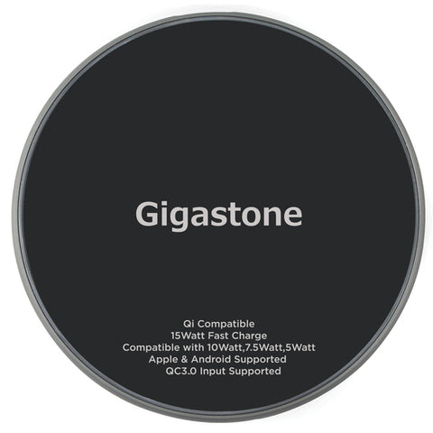 Gigastone GS-GA-9700B-R GA-9700 Qi Certified Fast Wireless Charging Pad Gigastone(r)