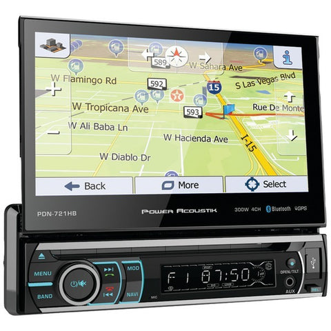 Power Acoustik 7" Incite In-Dash GPS Touchscreen DVD Receiver with Detachable Face Power Acoustik(r)