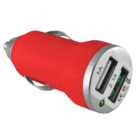 Ematic ECC08RD 2.1-Amp 2-Port USB-A Car Charger (Red) Ematic(r)