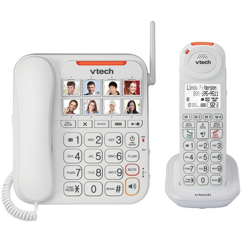 VTech VTSN5147 Amplified Corded/Cordless Answering System with Big Buttons & Display Vtech(r)