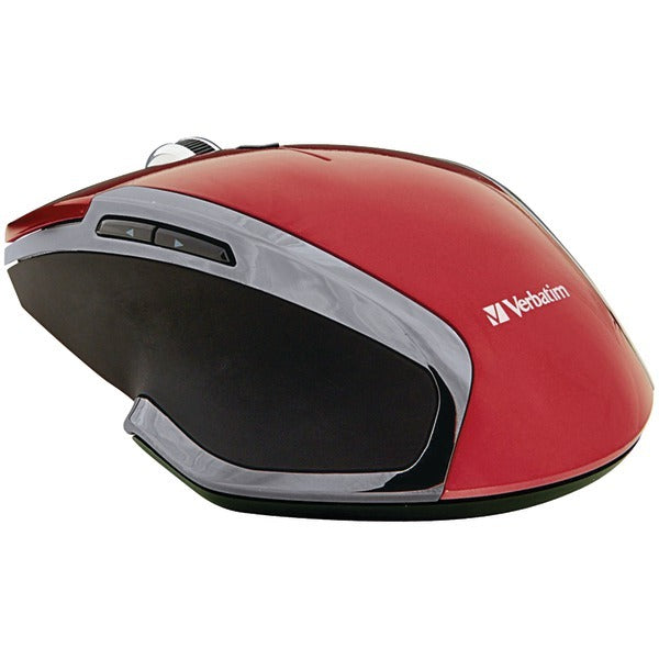 Verbatim 99018 Wireless Notebook 6-Button Deluxe Blue LED Mouse (Red) Verbatim(r)
