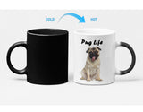 Pug Life Heat Sensitive Color Changing Mug for Dog Lovers Onetify