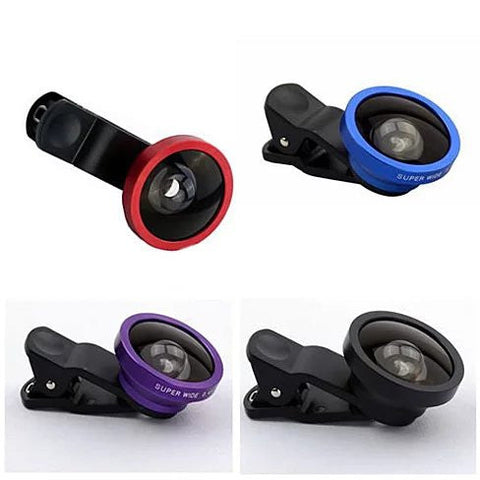 SUPER WIDE Clip and Snap Lens for iPhone and any Smartphone Black Vista Shops