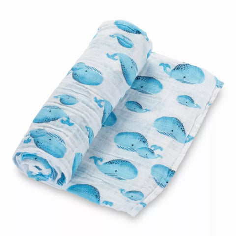 Whale, Whale, Whale Swaddle Lollybanks