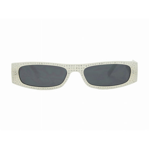 "Blaze" 2000'S Rectangle Rhinestone Sunglasses Brillies