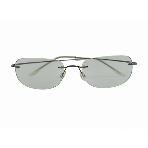 "Dre" Y2K Rimless Rectangle Sunglasses Brillies