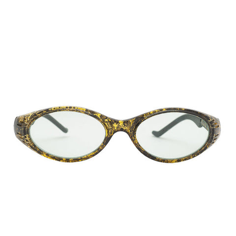 "Asher" Vintage 2000'S Round Snake Printed Sunglasses Brillies