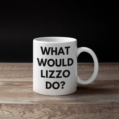 Thick Thighs Save Lives/What Would Lizzo Do? Coffee Mug Black Cat Bazaar