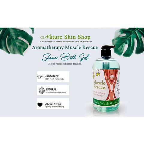 Aromatherapy Muscle Rescue Shower Bath Gel Nature Skin Shop