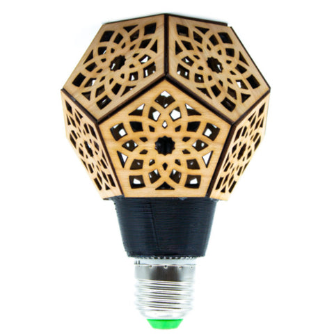 BulbGeo Star Rosette Dodecahedron Lamp Aglowgeo