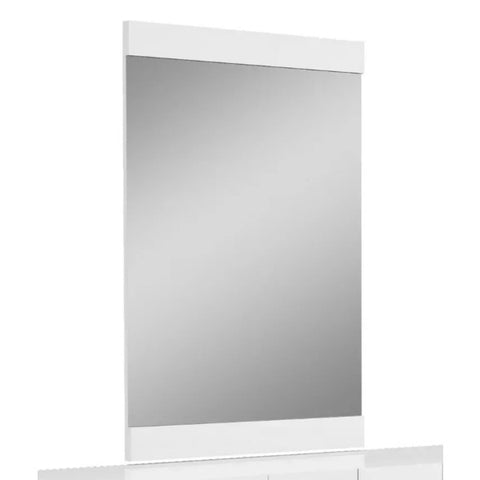 45" Superb White High Gloss Mirror Homeroots.co