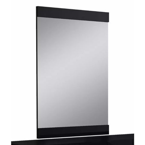 45" Superb Black High Gloss Mirror Homeroots.co