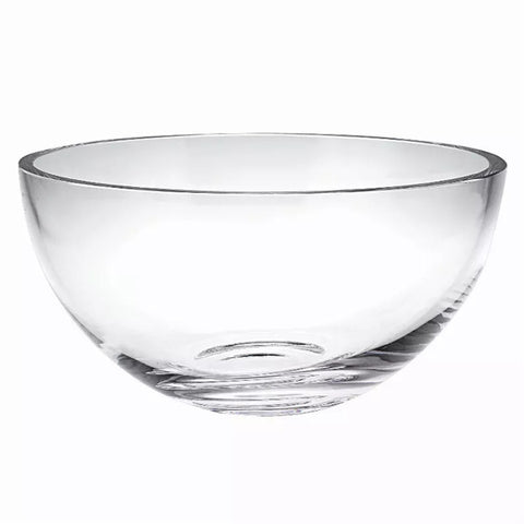 10" Mouth Blown Glass Salad or Fruit Bowl Homeroots.co