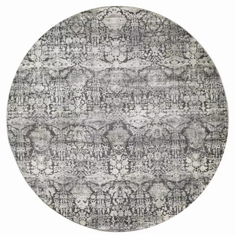 39" X 59" Grey Polyester or  Viscose Rug Homeroots.co