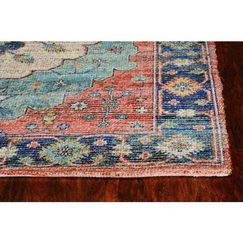 2' x 4' Blue Jute or Polyester Area Rug Homeroots.co