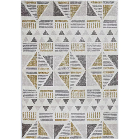 39" X 59" Ivory or Gold Polyester Rug Homeroots.co
