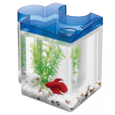 Aqueon Betta Puzzle Aquarium Kit - Blue Aqueon
