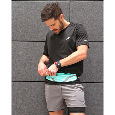 Rhythm Water-Resistant Sport Waist Pack Running Belt with Reflective Strip Lenawee Moda