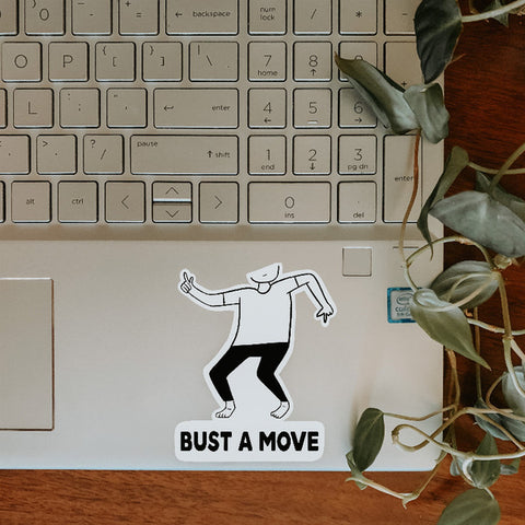 Bust a Move Sticker The Crafted Prints