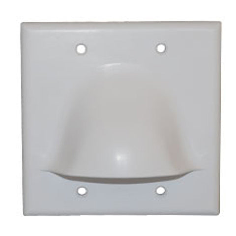 ICC ICC-IC640BDSWH Faceplate 2 Gang Bulk Nose White Icc