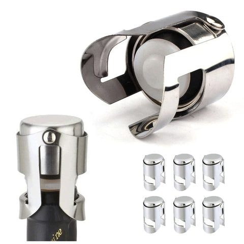 Stainless Steel Wine Stoppers - 6 PCS Onetify