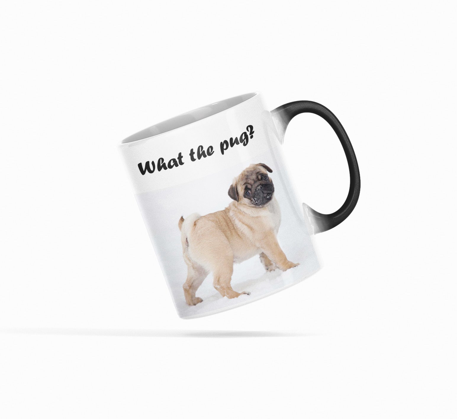 What The Pug Adorable Pug Heat Sensitive Color Changing Coffee Mug Onetify