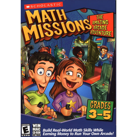Math Missions: The Amazing Arcade Adventure with Math Card Game (Grades 3-5) Scholastic