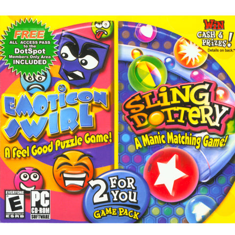 Emoticon Swirl & Sling Dottery - 2 For You Game Pack Valusoft