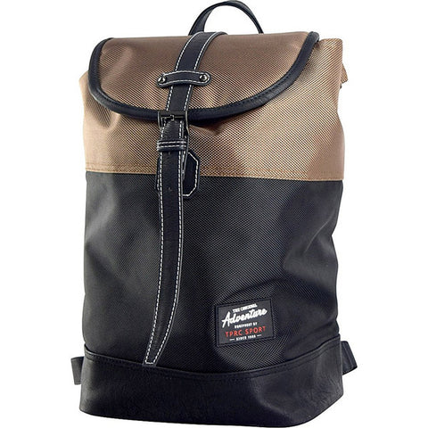 Travelers Club Heavy Duty 14 Laptop Backpack - Black/Brown Travelers Club